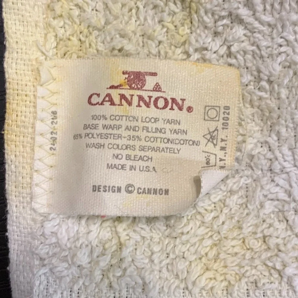 Vintage Cannon Mobil 1 Racing Fringe Towel Golf Bag Hand Towel